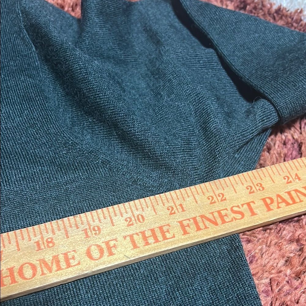 Peter Milar Green Zip Up Sweater with Long Sleeves and Textured Fabric wool - Picture 6 of 6